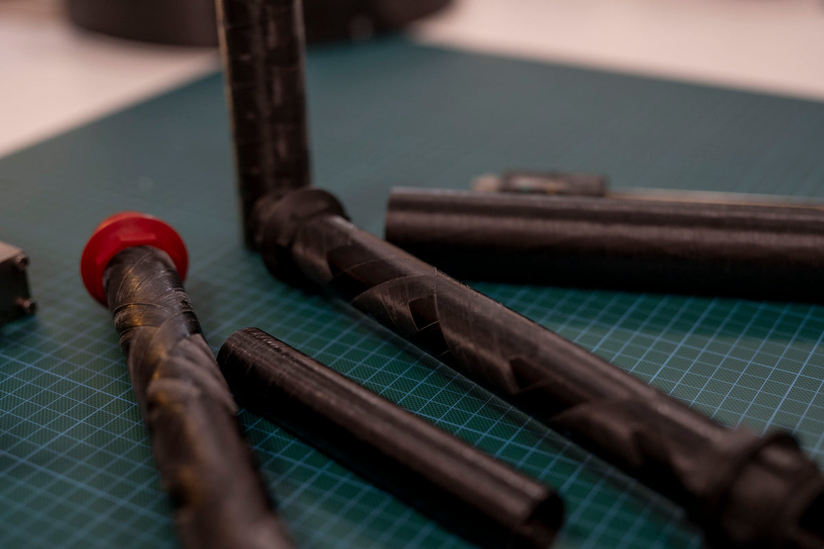 TAFNEX tube made by TAFNEX slit tape, possible to postprocess with injection molding or bending