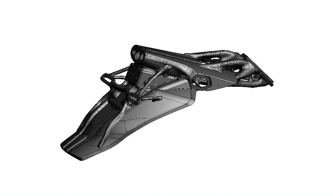 Motorcycle rear fender