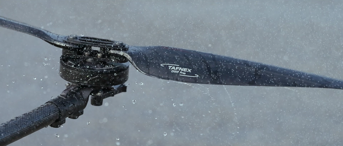 TAFNEX™ is a cutting-edge thermoplastic carbon fiber material that is both easily recyclable and lightweight. Drone Blade